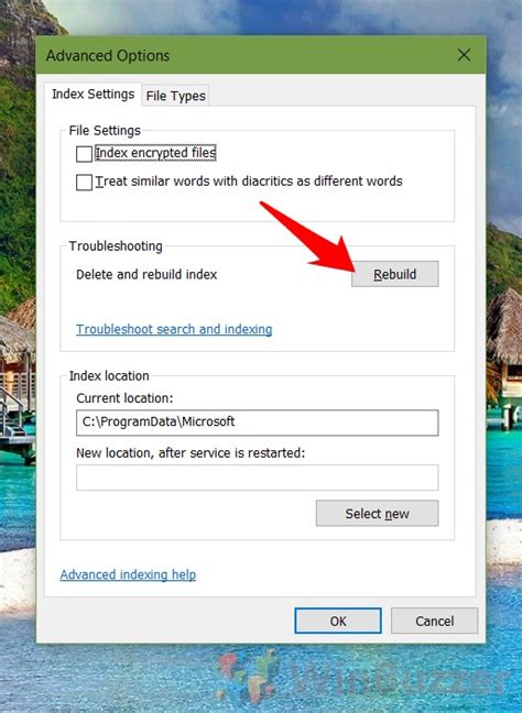How to rebuild the Act! Search Indices.